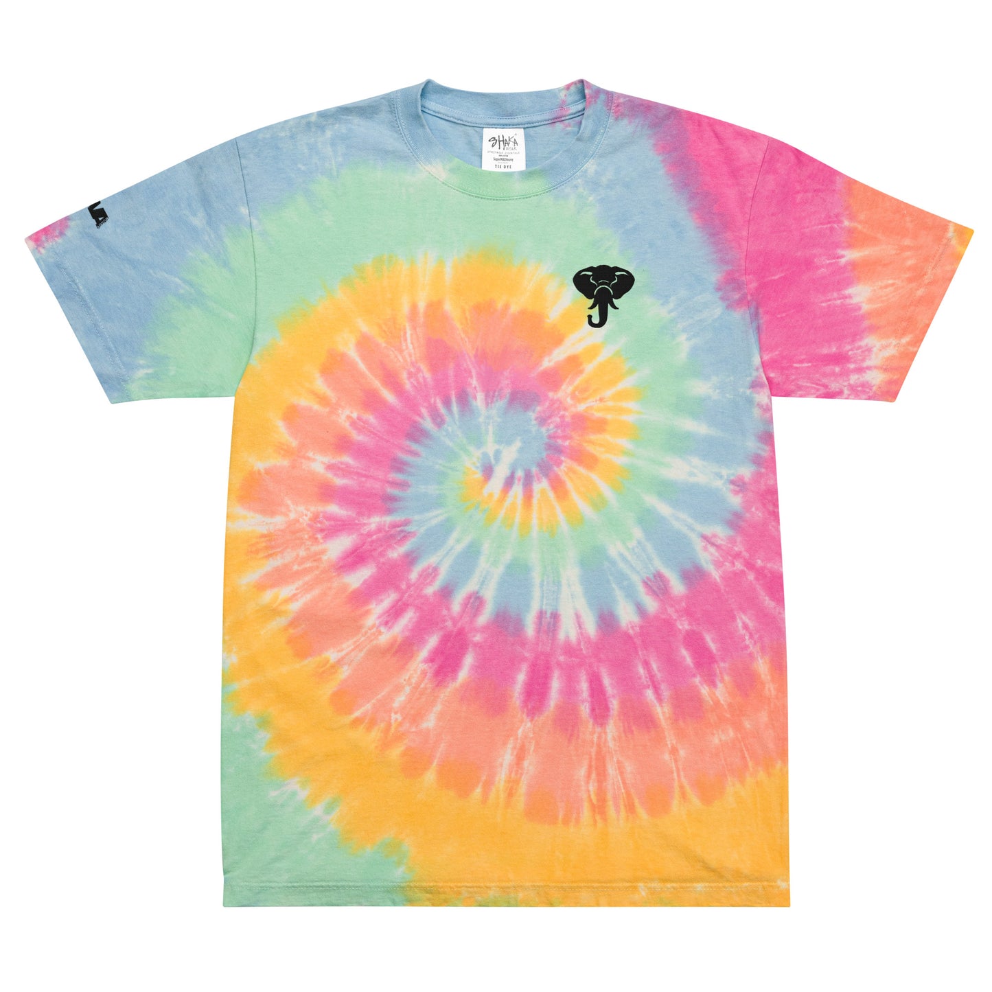 Oversized Cotten Candy Tie-Dye Elephant