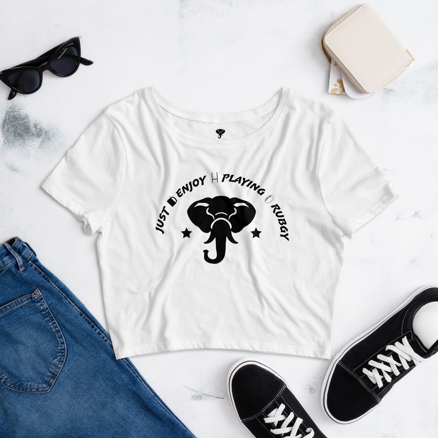 Just Enjoy Rugby Crop Tee